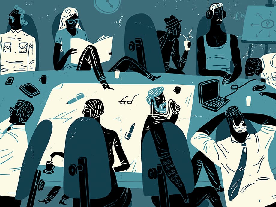 Ein Karriereberater erklärt Ihnen, wie Sie bei Arbeitsbesprechungen nicht "der Typ" sind