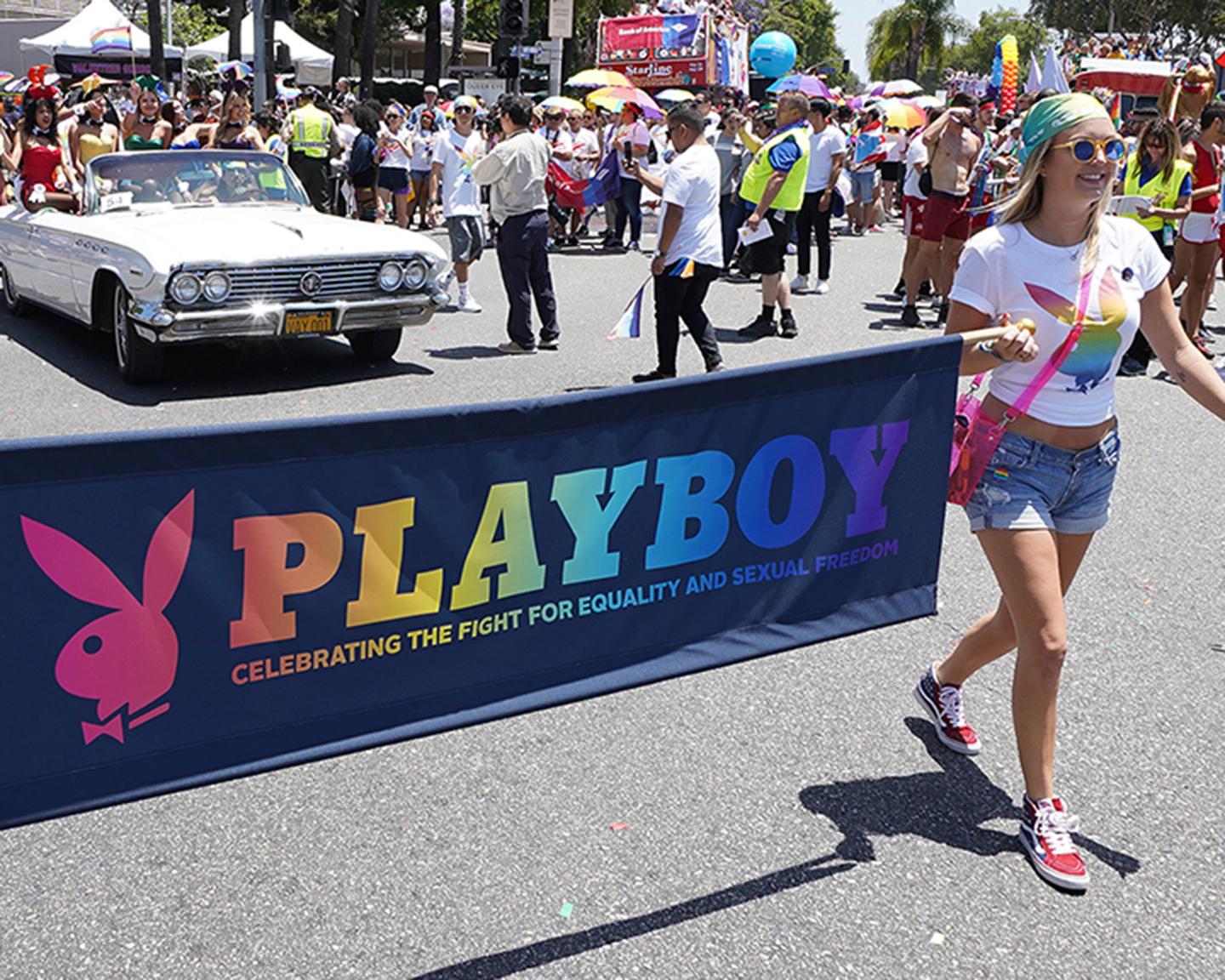 Auf der Pride Parade 2018 von Playboy geht es um Freiheit, Stolz und Gleichberechtigung