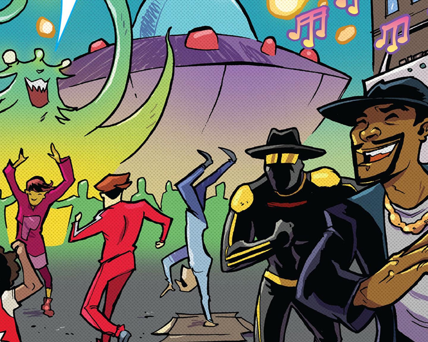 Playboy Pop Culture 'Outta This World': What happens when a three-eyed alien runs into two Queens taggers? Listen up—the universe (and DMC) wants you to acquire some knowledge