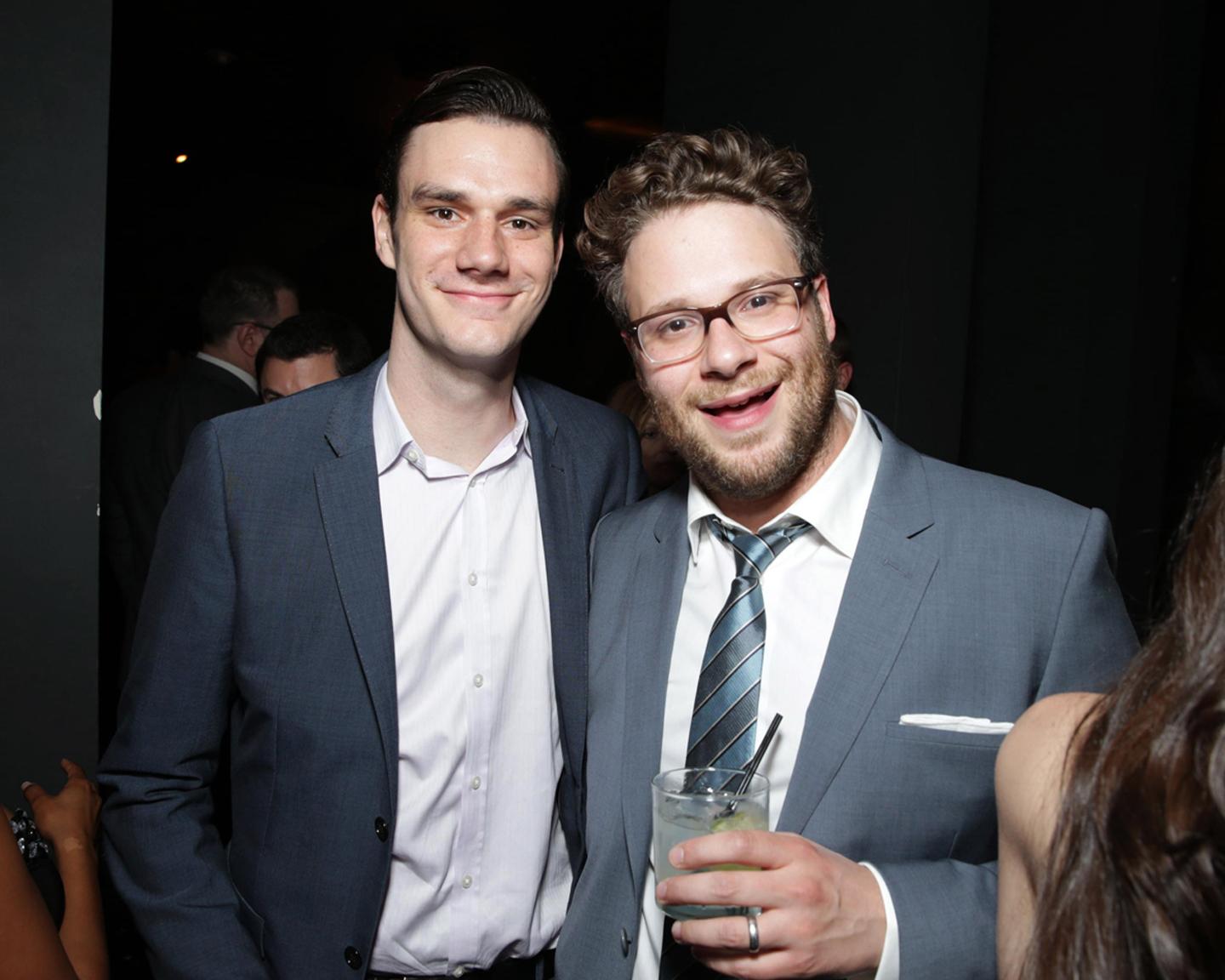 Cooper Hefner und Seth Rogen bei der Filmpremiere von This is the End!