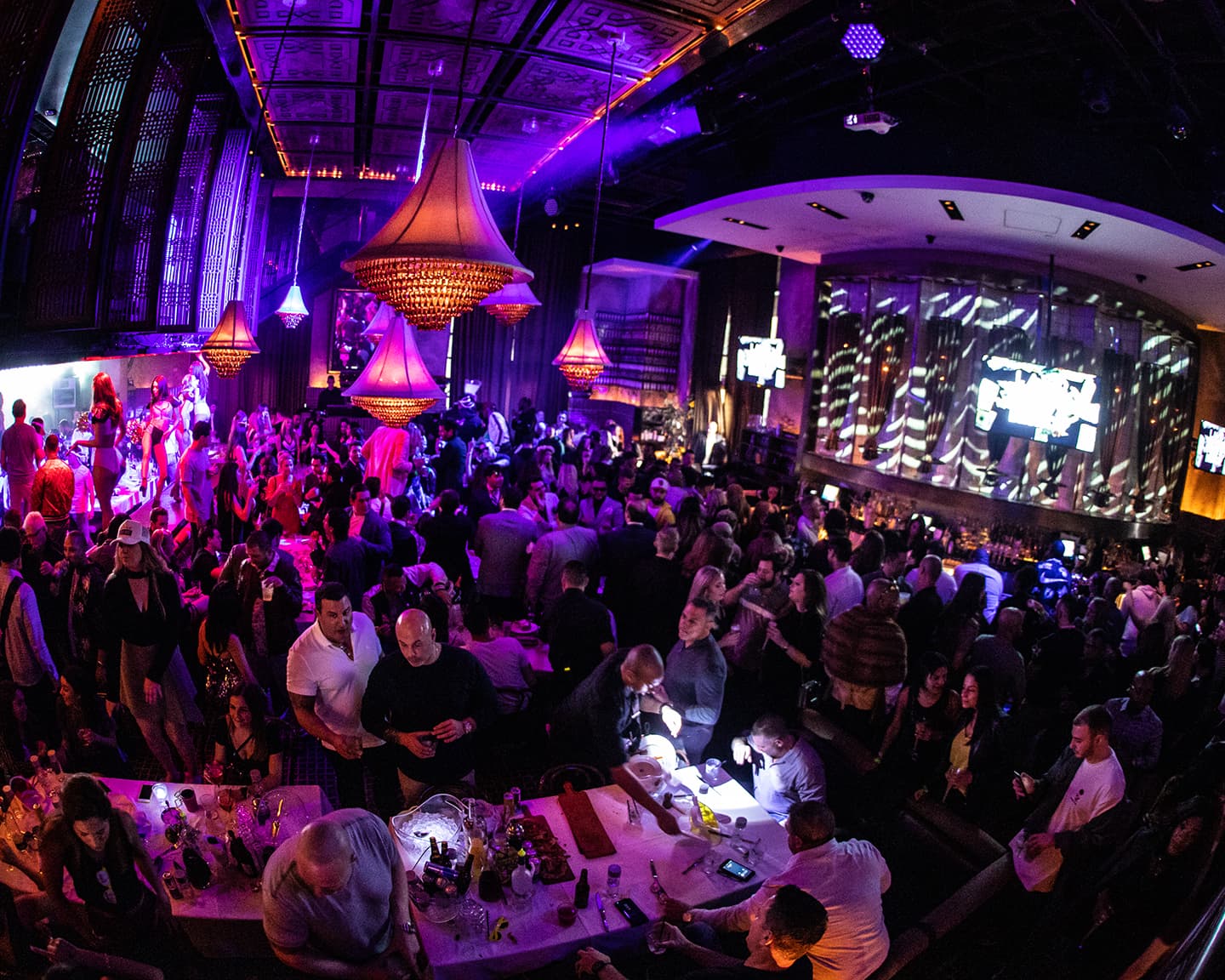 Playboy Party im LAVO von Las Vegas, es ist bunt, es ist...