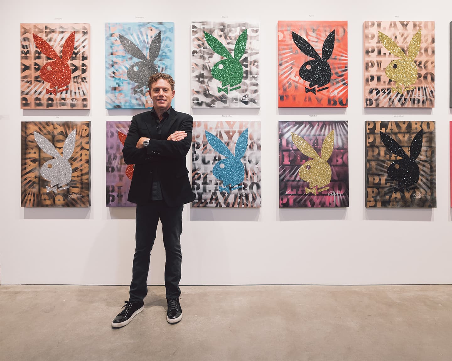 Die Marke und der Stil von Playboy ist auch in der Kunst...