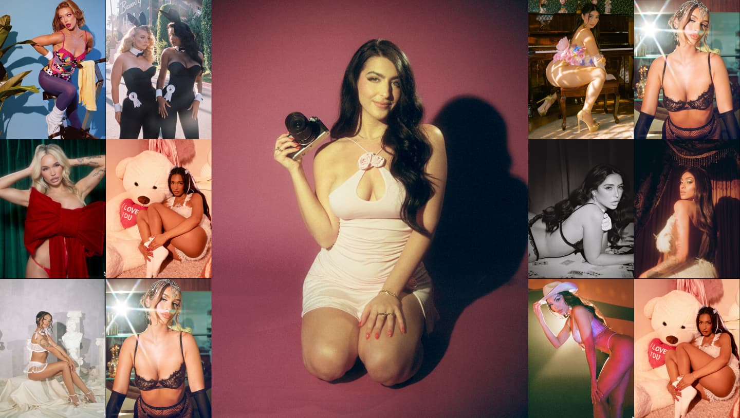 Dreharbeiten durch die Linse des Playboy Plus
