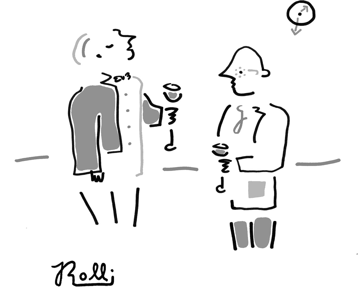 Playboy Lifestyle Rolli Cartoon