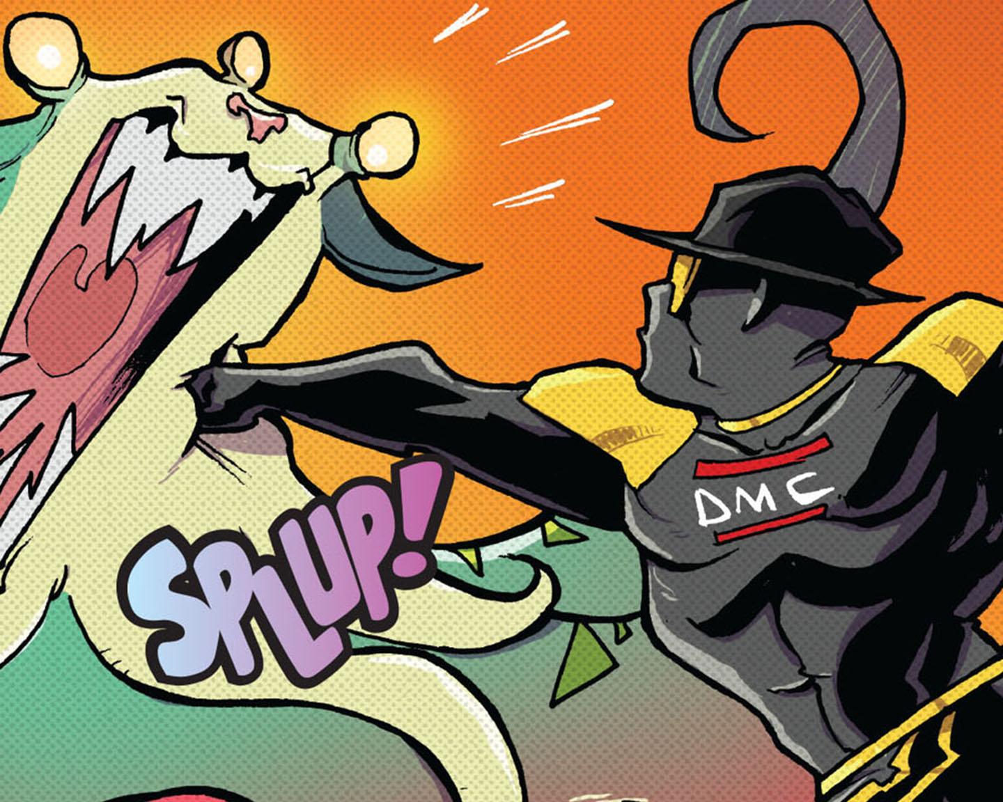 Playboy Pop Culture 'Outta This World': What happens when a three-eyed alien runs into two Queens taggers? Listen up—the universe (and DMC) wants you to acquire some knowledge