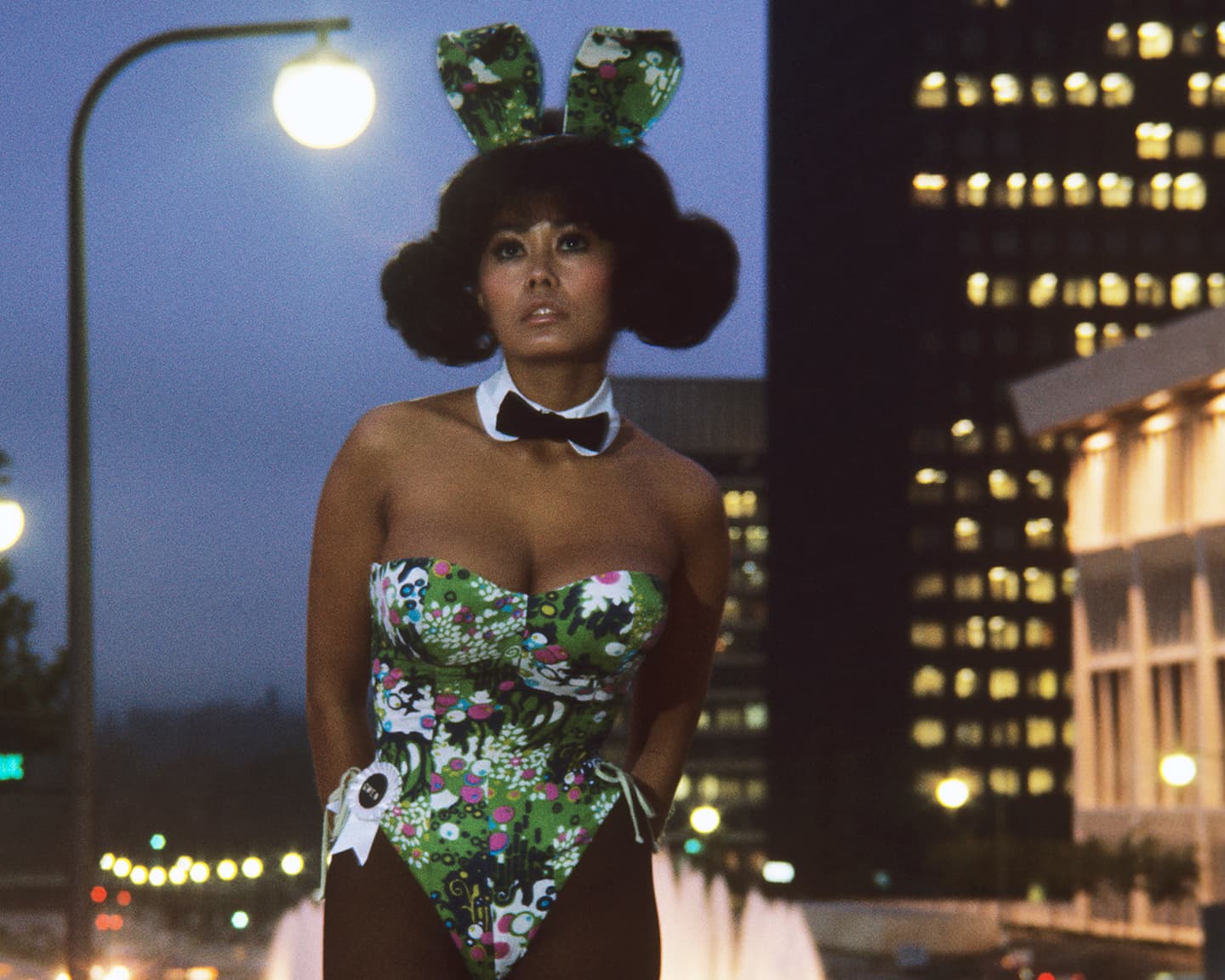 Playboy Contributors: Gwen Wong Wayne. April 1967 Playmate and Playboy Bunny.