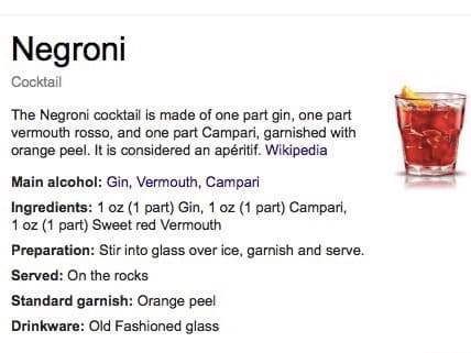 Neue Google-Funktion für Cocktail-Liebhaber