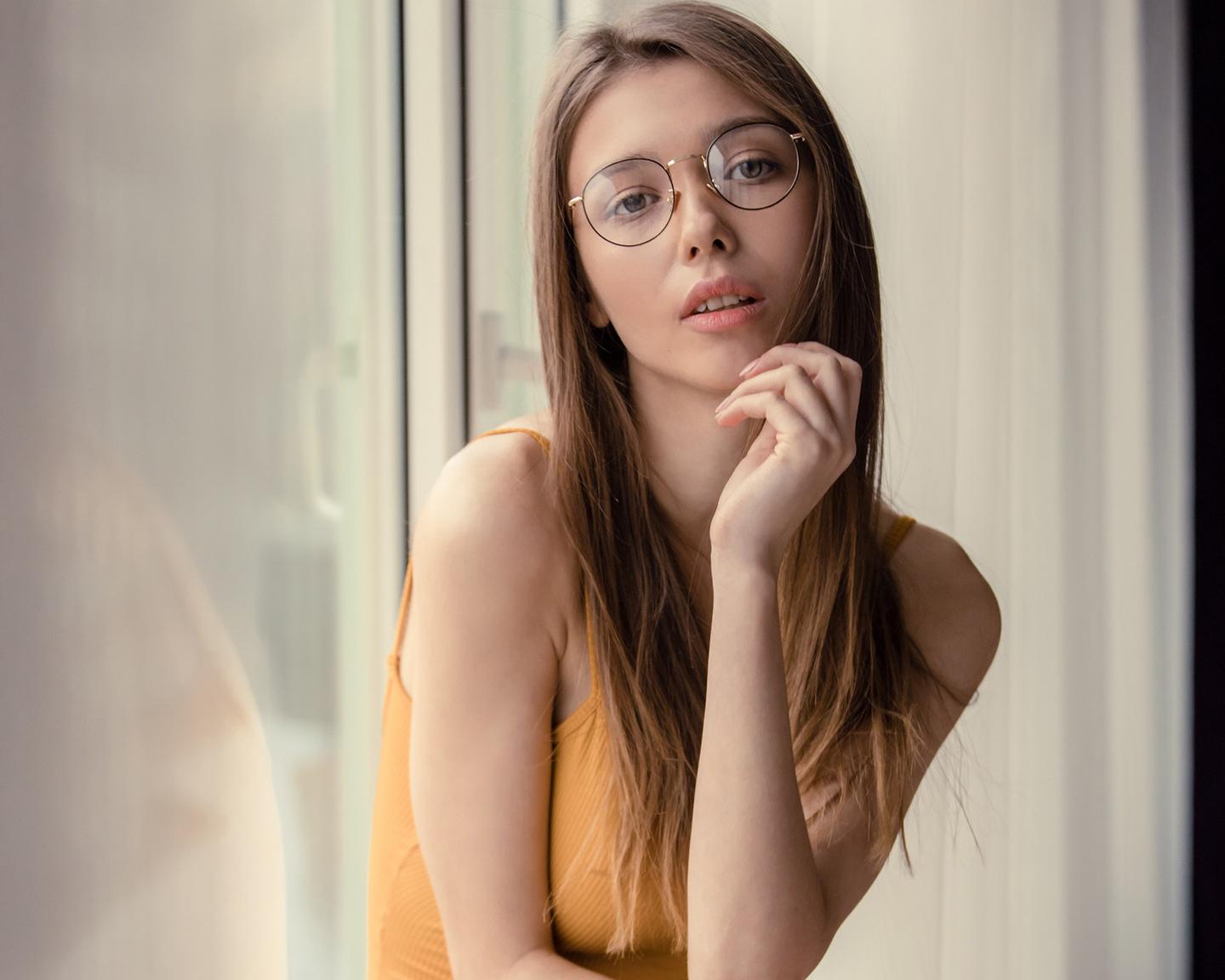 Playboy International (Mila Azul): International model, Mila Azul, is hanging out at home this afternoon in her brand new pictorial from the photographer, David Merenyi. Wearing her glasses and bright yellow, Mila passes the time by gazing out her window at the city below. A traveling model, she's always on the go, so days like this mean a lot to her.