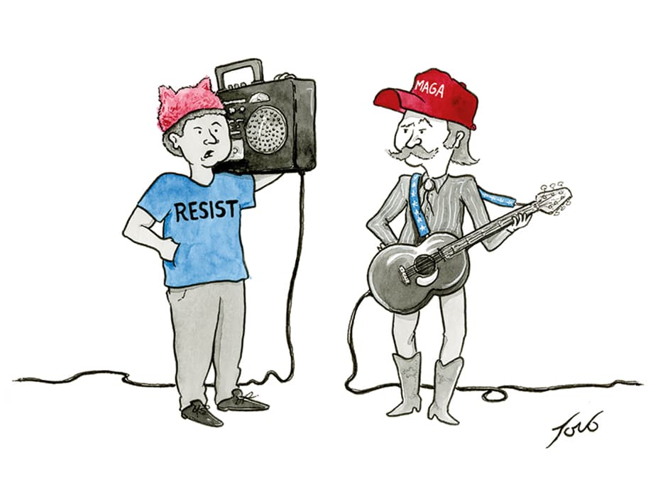 Die wechselnde Stimmung der Protestmusik