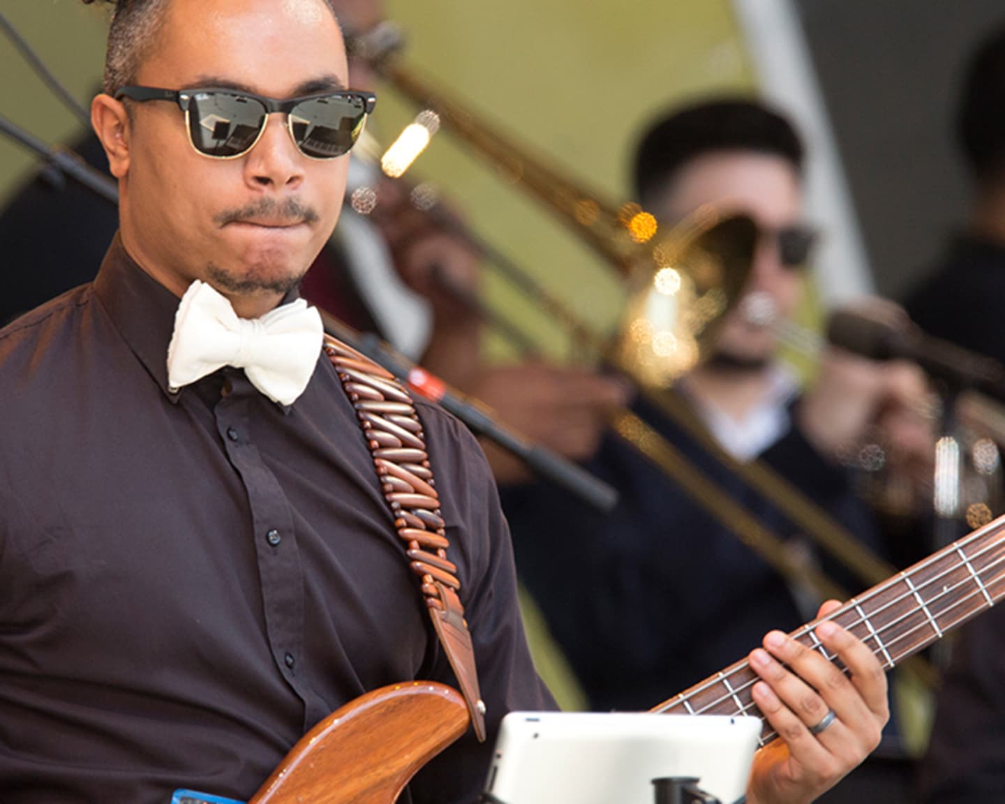 Mit der Band Parlor Social beim Playboy Jazz Festival 2018 in Los...