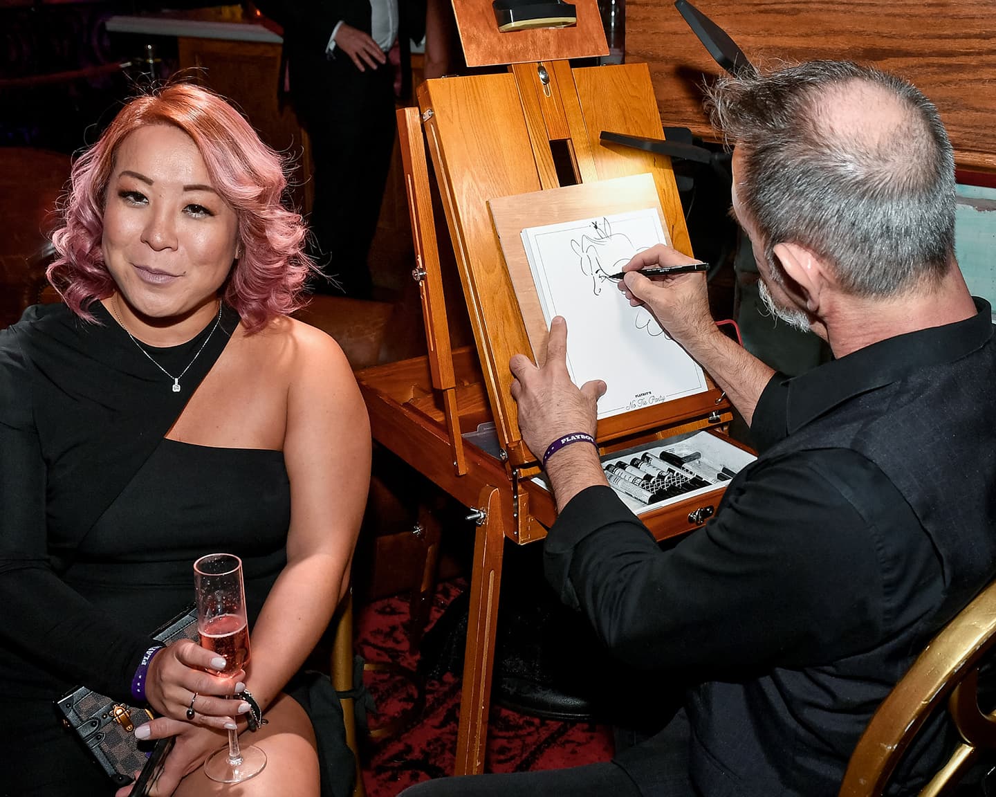 Auf der Playboy White House Correspondents' Dinner in Washington dürfen Karikaturisten nicht...