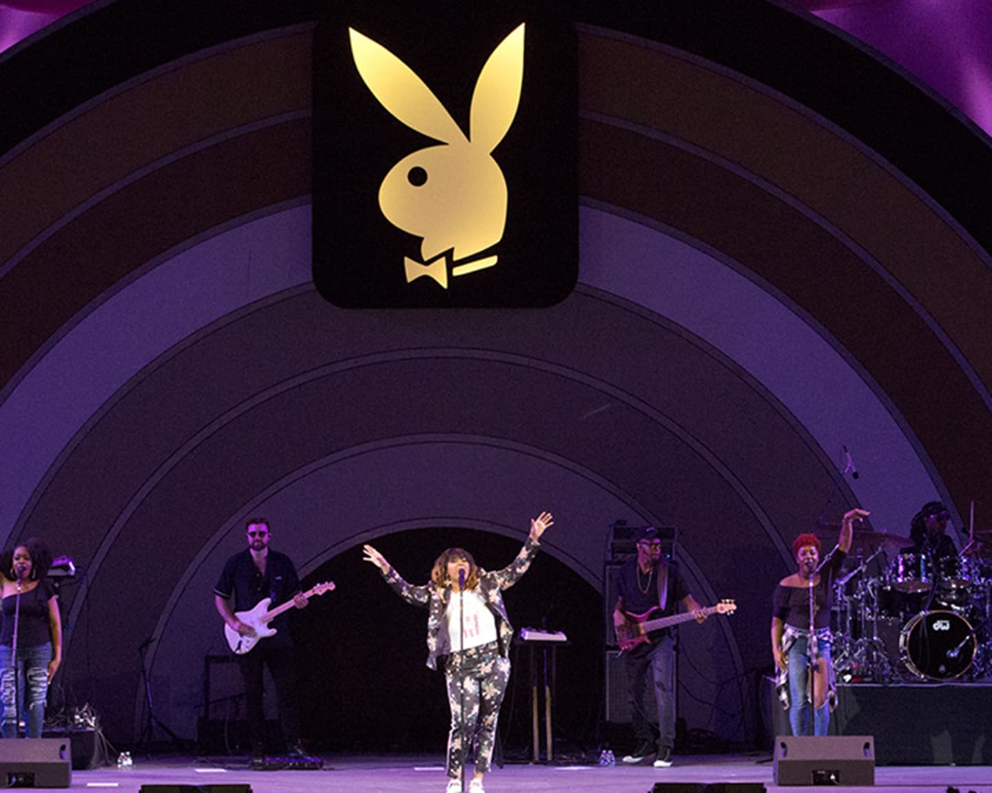 Es wird so langsam dunkel beim Playboy Jazz Festival 2018 in Los...